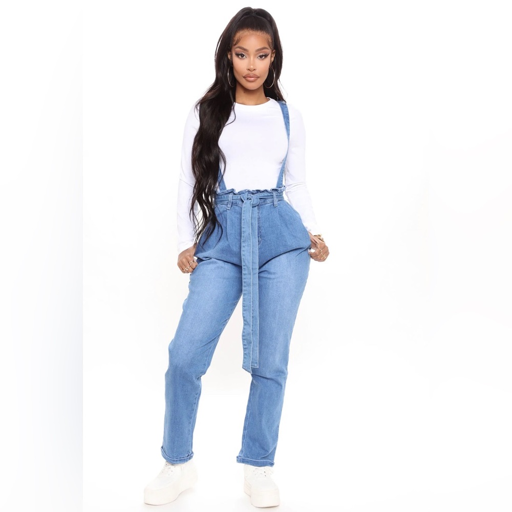 Denim overalls